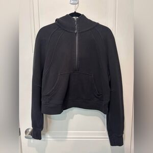 Lululemon Black Oversized Half-Zip Scuba Hoodie (M/L)